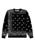 RTA paisley-pattern sweater - Black