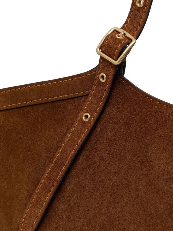 COACHブラウンスエードハンドバッグ Coach バックル スエードハンドバッグ | ブラウン | FARFETCH JP