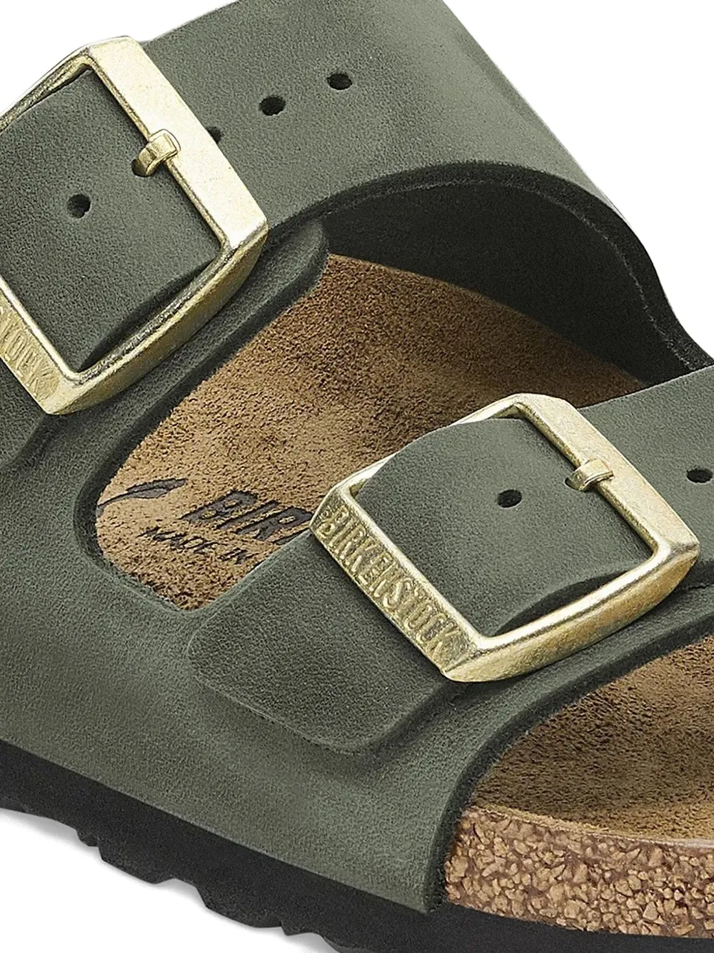 Birkenstock double-buckle sandals Green