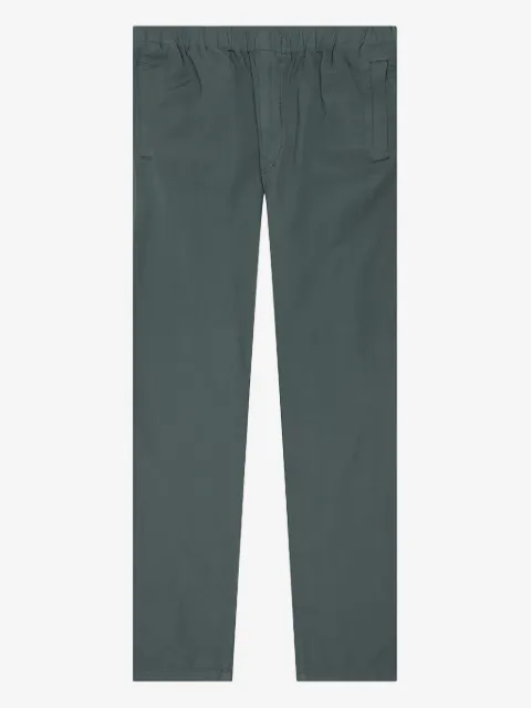 Undercover elasticated-waist herringbone straight trousers