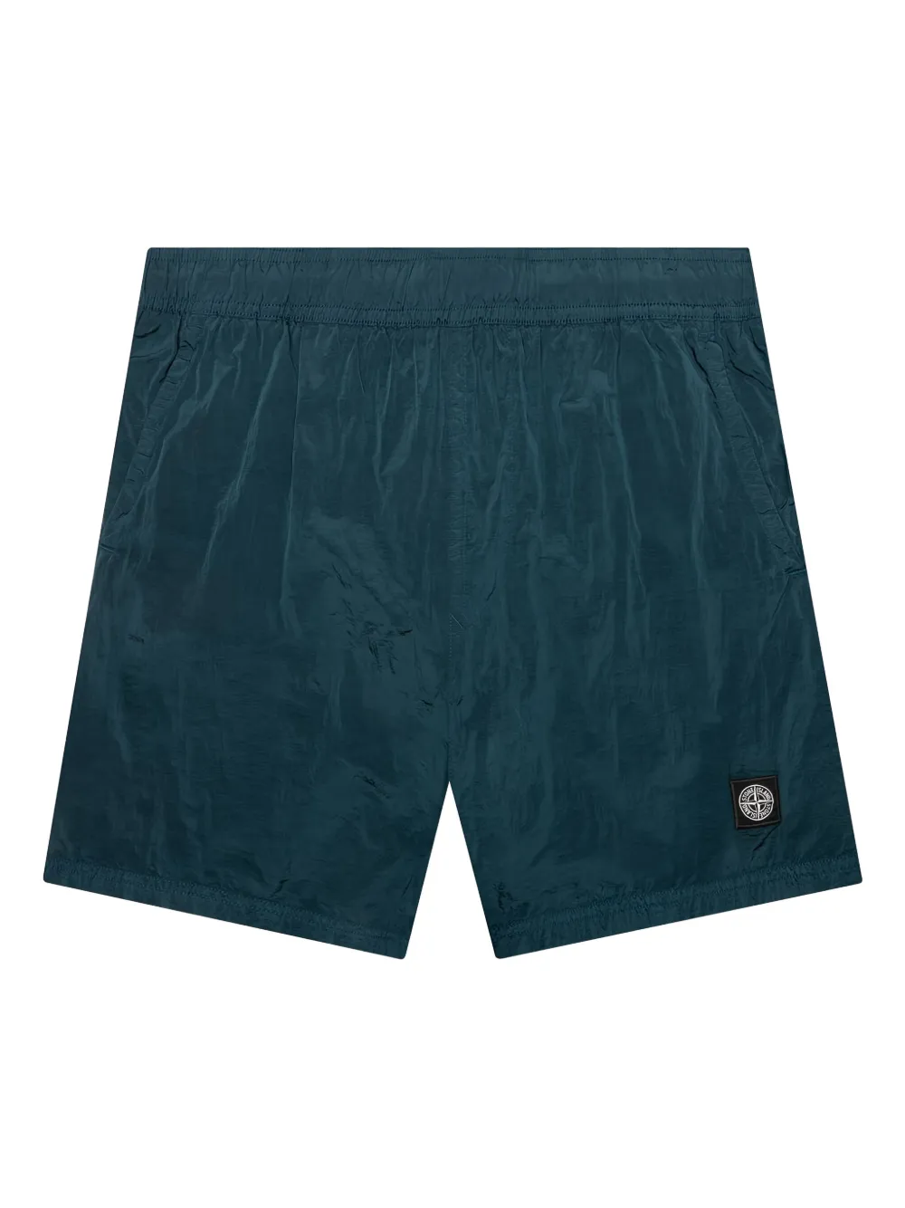 Stone Island Shorts met logopatch Blauw