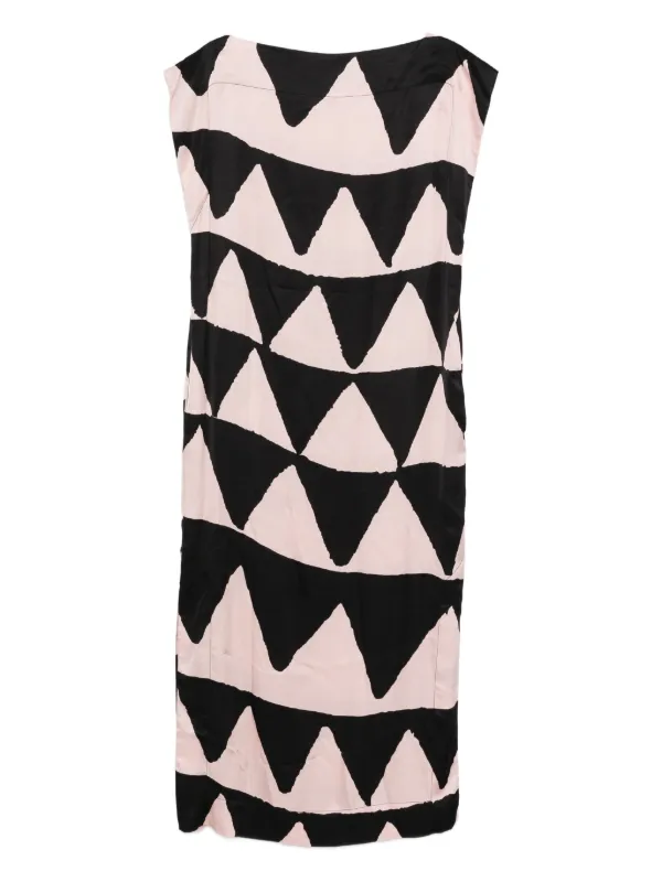 Vivienne Westwood Pre-Owned 2016 triangle-pattern Dress Black FARFETCH  IN