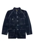 Needles rose-embroidered denim jacket - Black