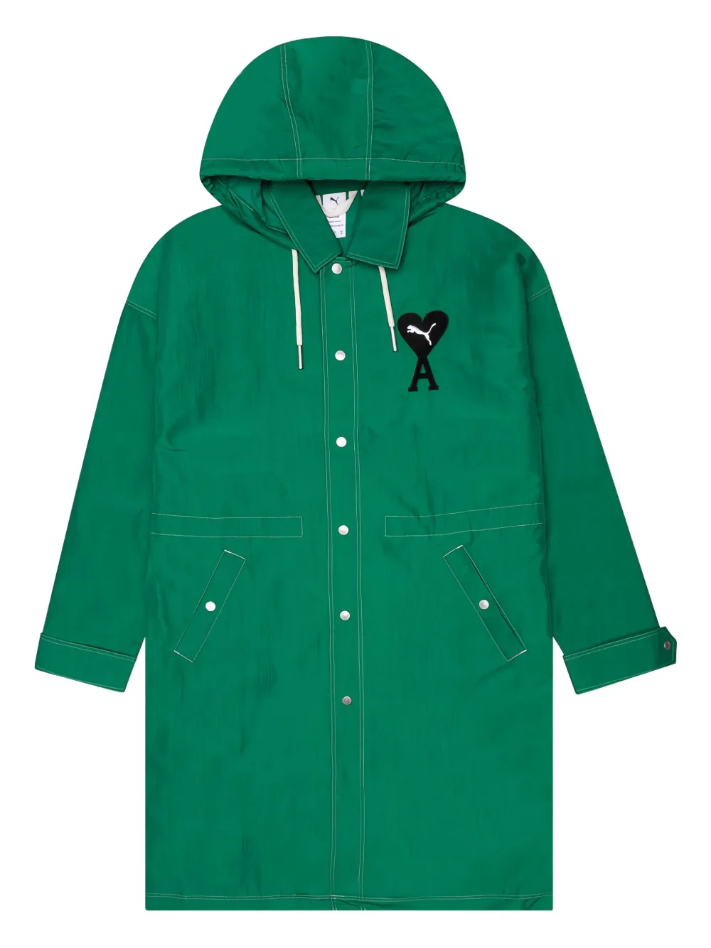 PUMA x AMI hodded heart logo jacket - グリーン PUMA x AMI hodded heart logo jacket - グリーン
