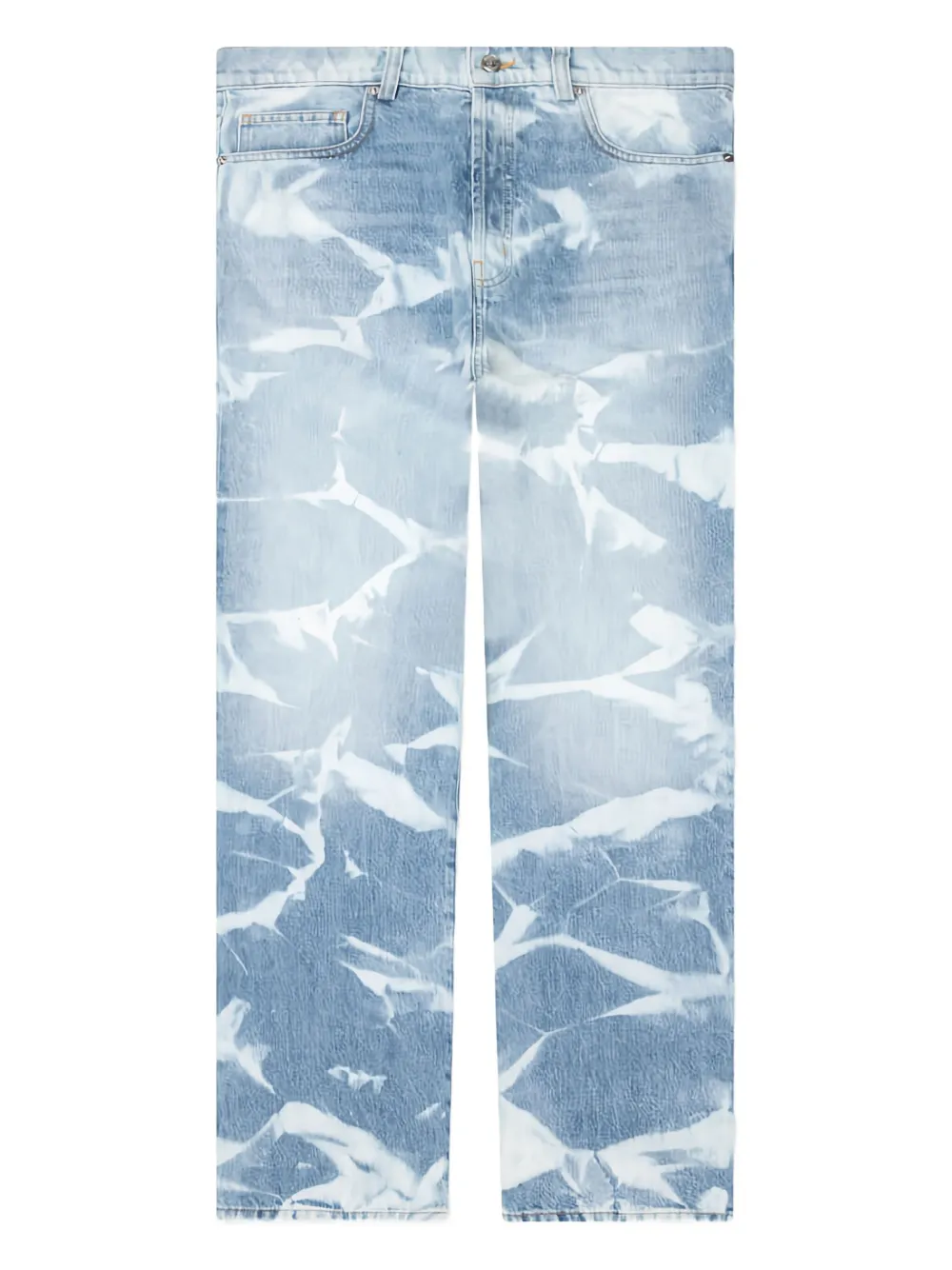 Nahmias Five-Pocket-Jeans mit Bleach-Effekt - Blau