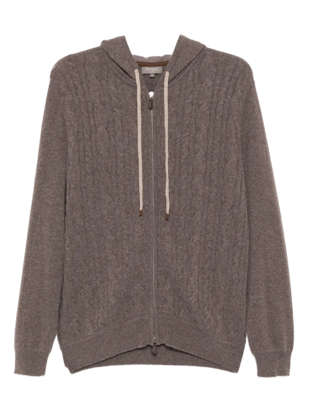 cable knit hoodie