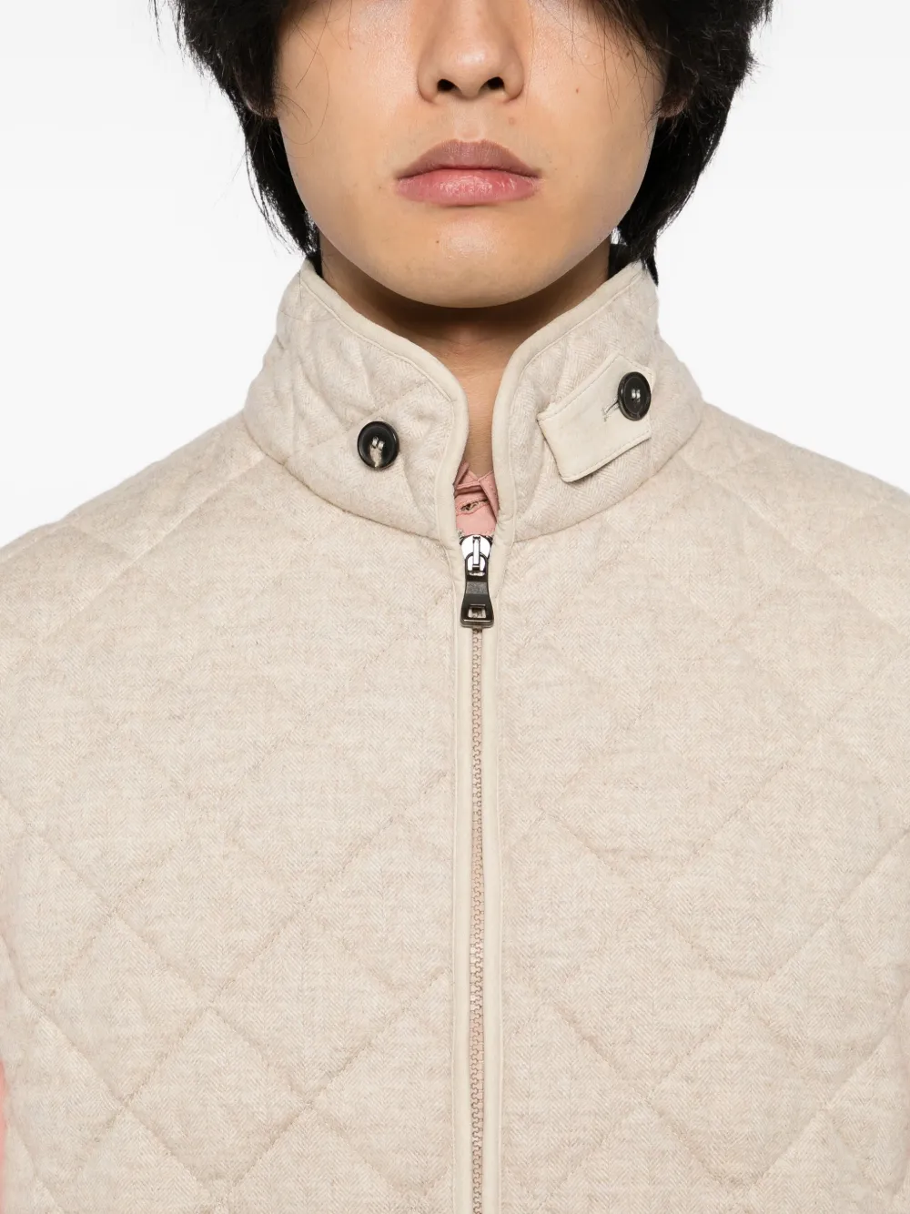 N.Peal Diamond bodywarmer Beige