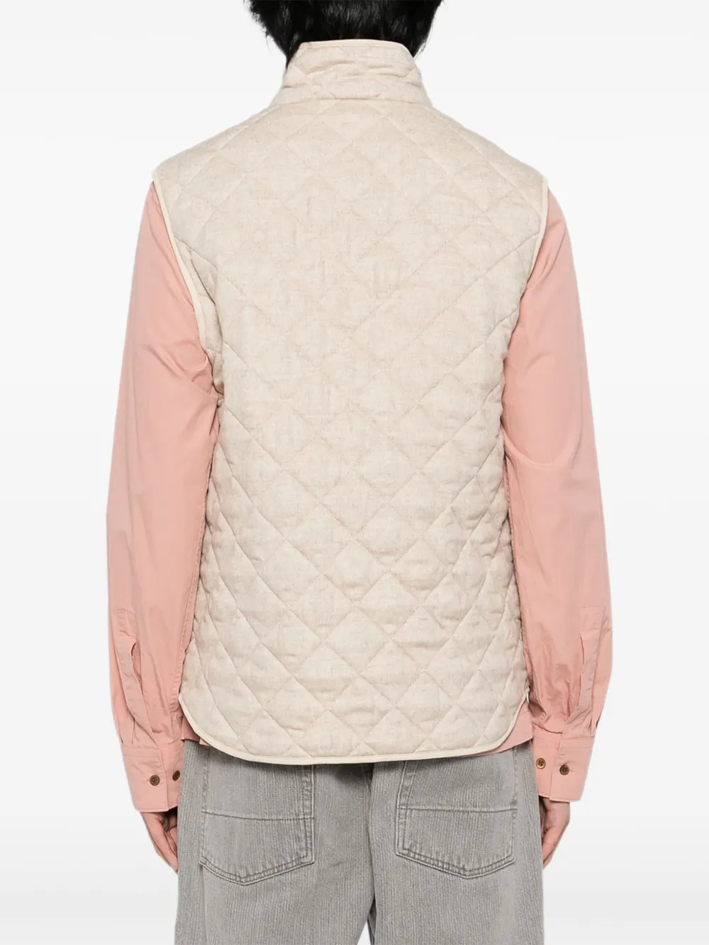 N.Peal Diamond bodywarmer Beige