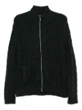 N.Peal cable knit cardigan - Green