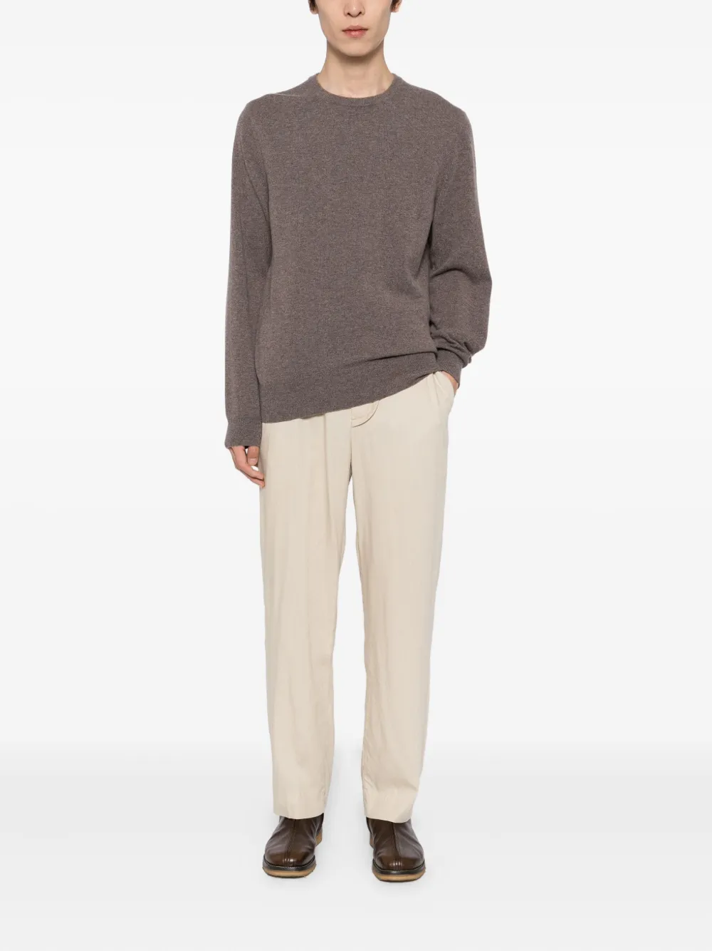 N.Peal Oxford trui - Bruin