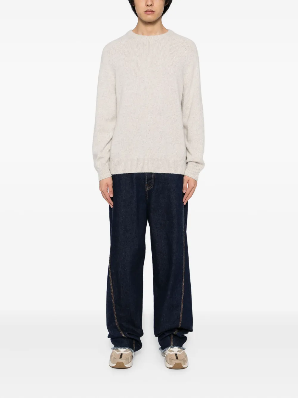 N.Peal Raglan sweater - Beige