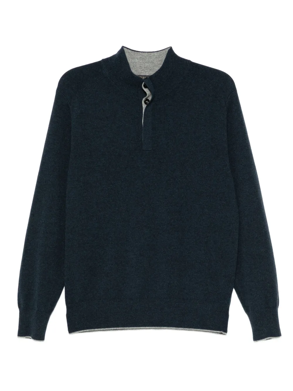 buttoned-up sweater