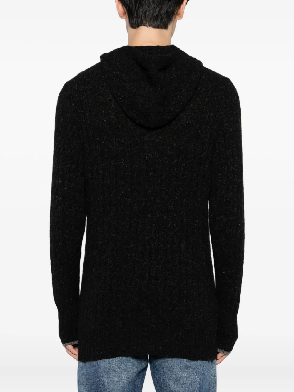 N.Peal Fitzrovia hoodie Zwart