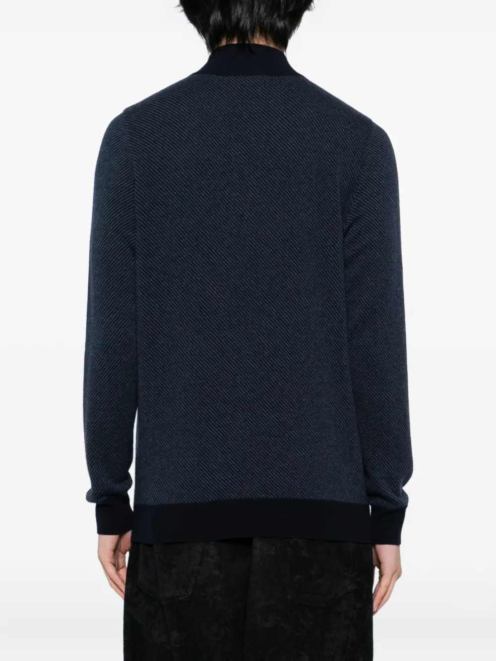 N.Peal Trui met jacquard Blauw