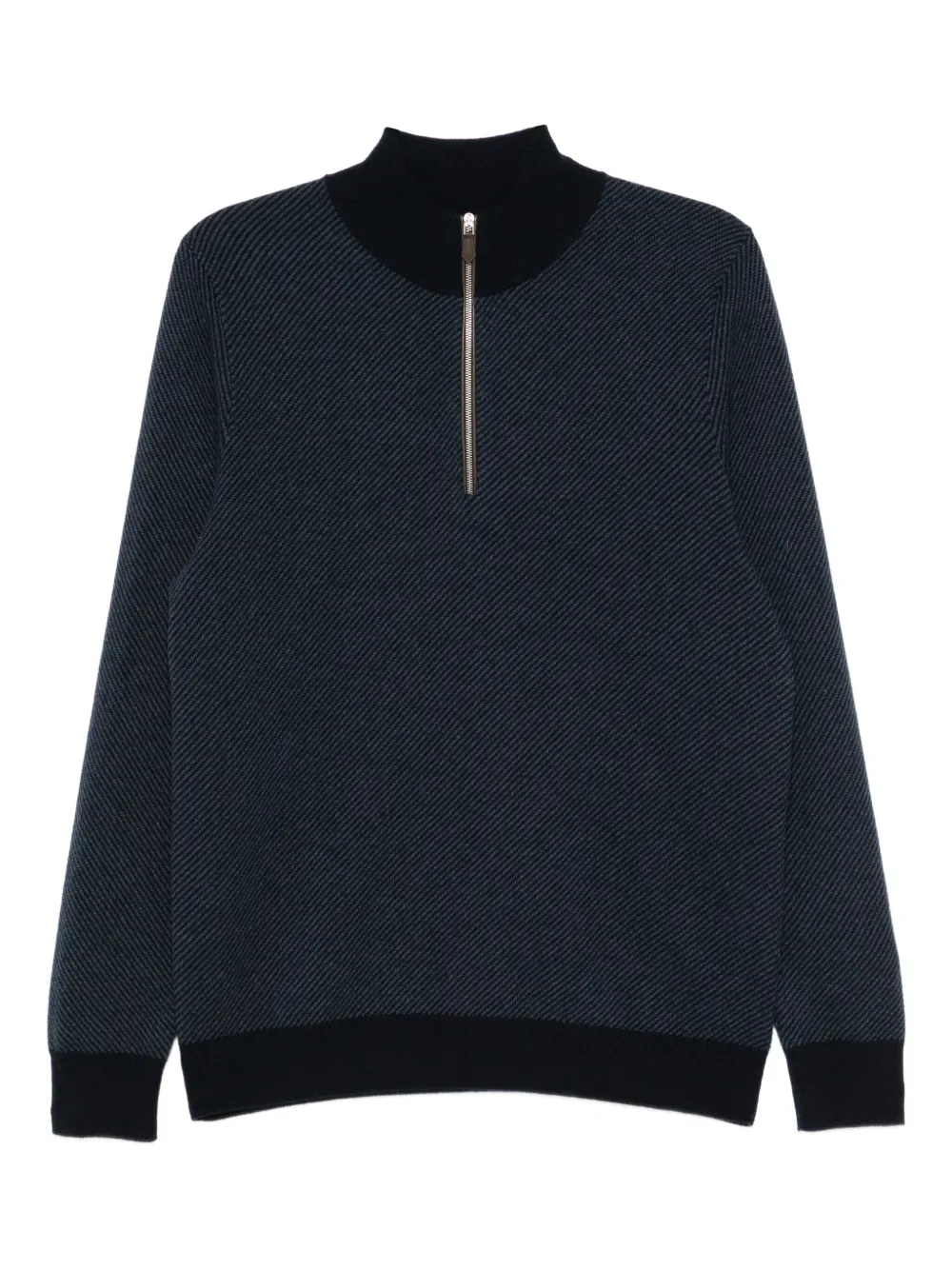 N.Peal Trui met jacquard Blauw