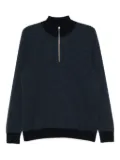 N.Peal temple jacquard sweater - Blue