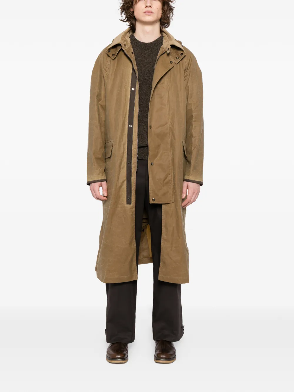 N.Peal hooded wax riding coat | Raincoats | Image 2