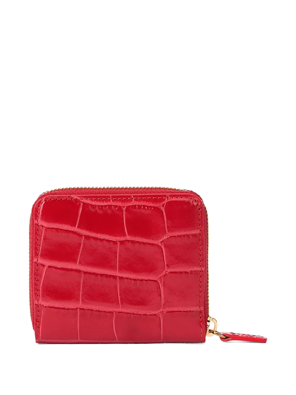 Roberto Cavalli embossed zip wallet - Rood