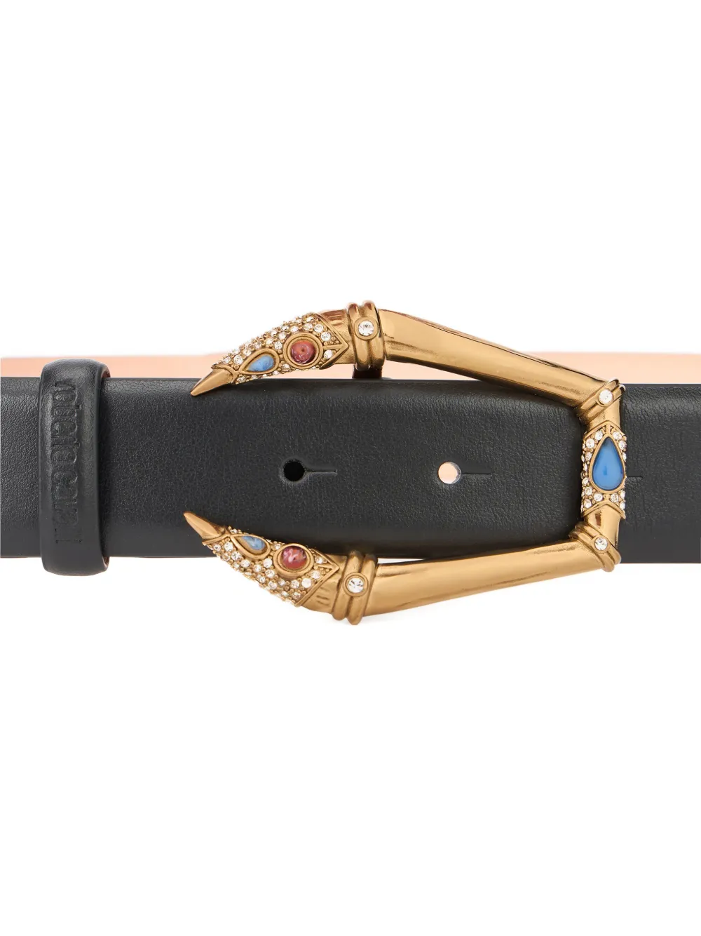 Roberto Cavalli embellished-buckle belt - Zwart