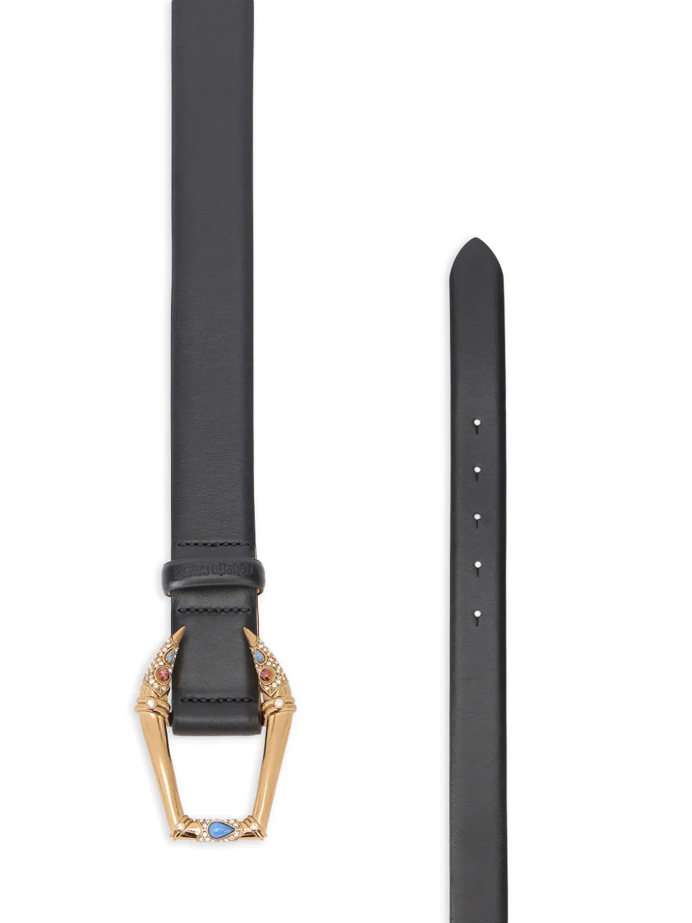 Embellished-Buckle Belt