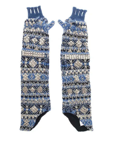 Maison Margiela fingerless studded gloves