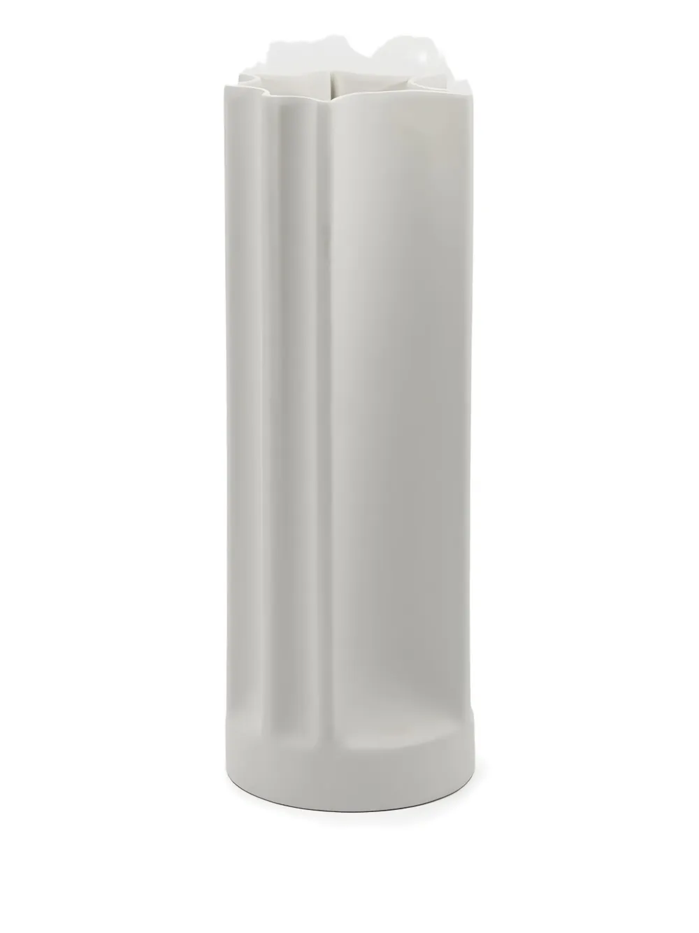 danese milano Bambú pleated star-shaped vase (32cm x 11cm) - Bianco