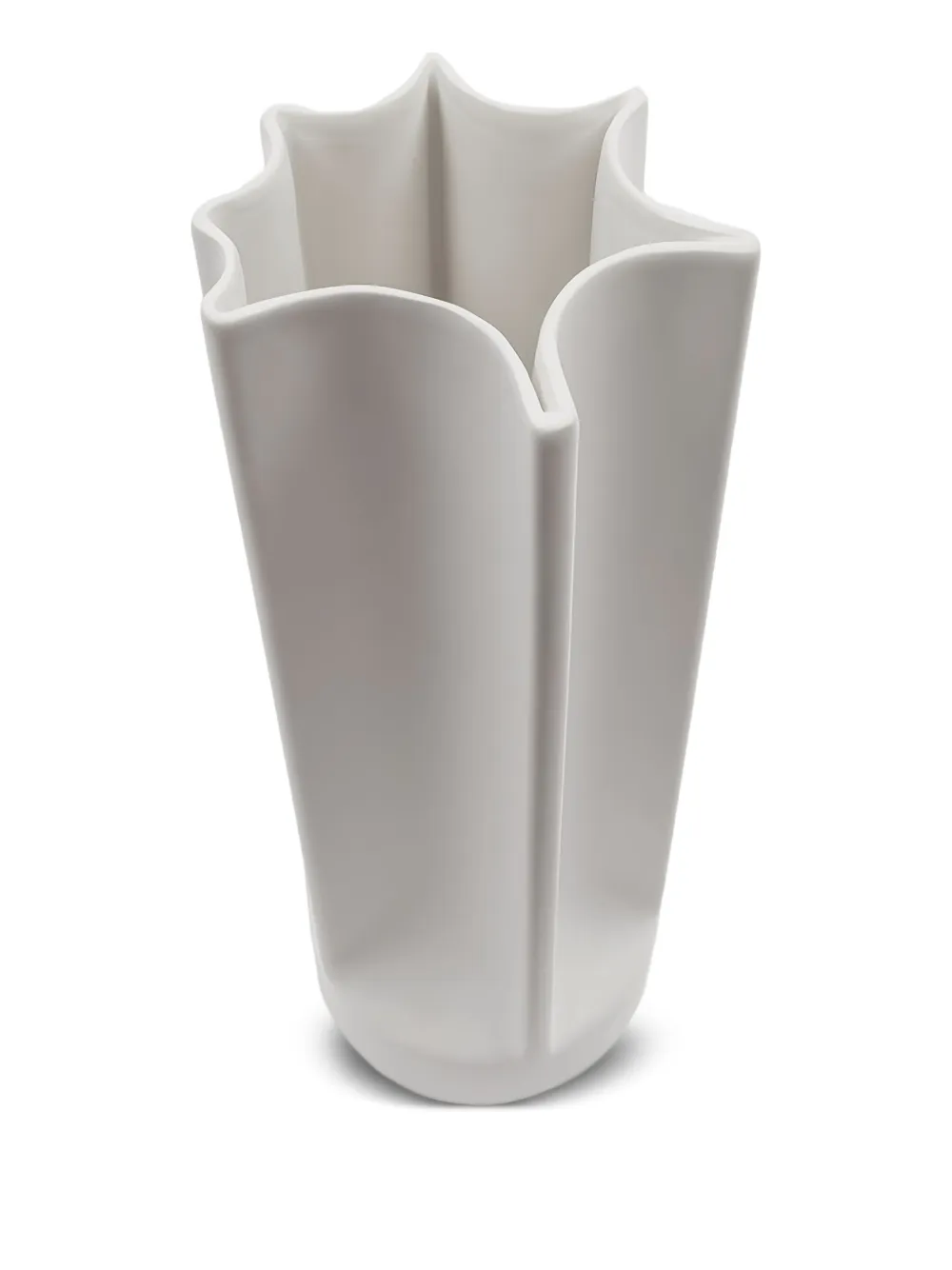 Danese milano Bambú pleated star-shaped vase (32cm x 11cm) - Wit
