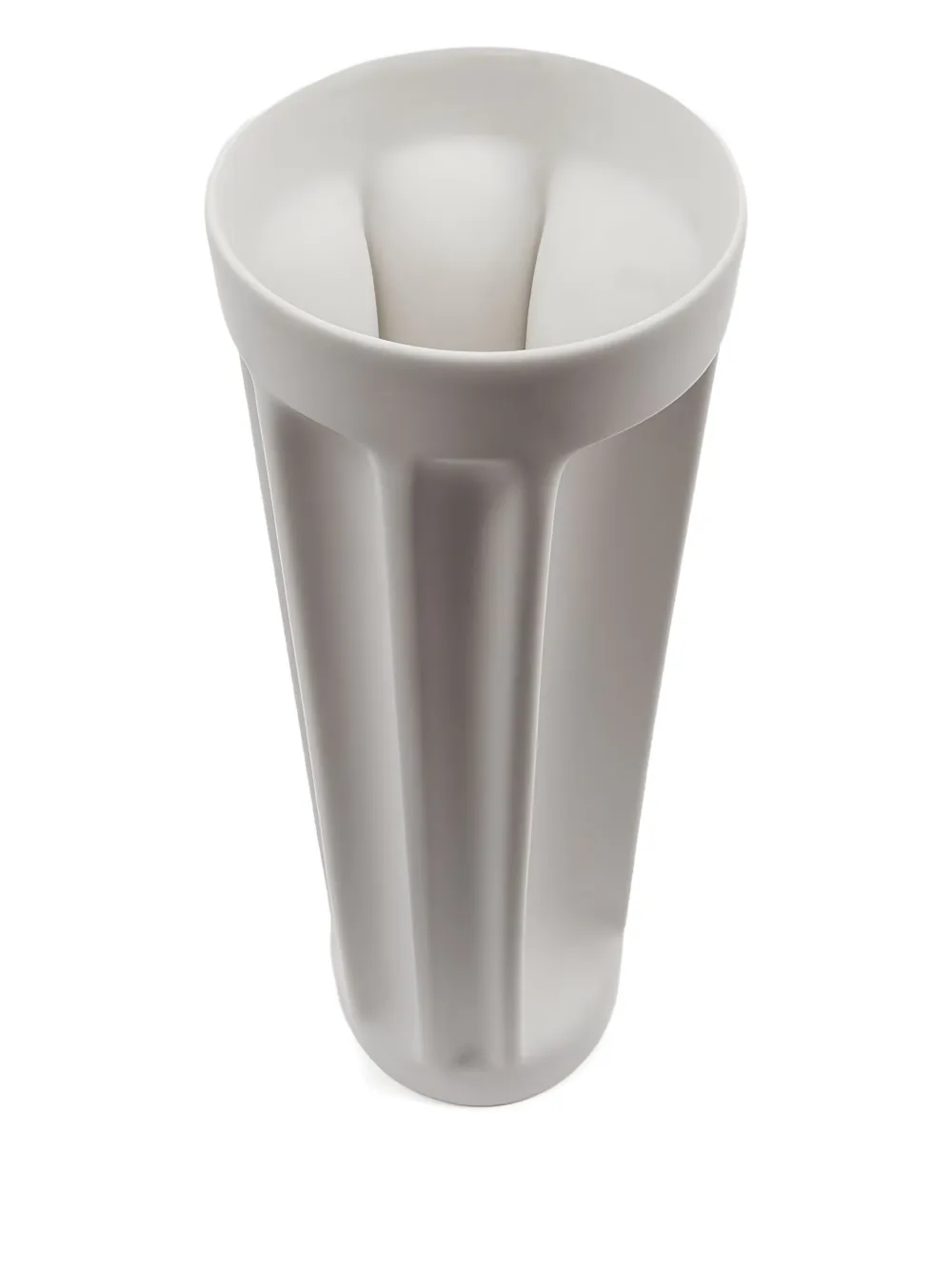 Danese milano Bambu ceramic vase (11cm x 32cm) - Wit