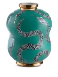 Jonathan Adler snake-patterned porcelain vase - Green