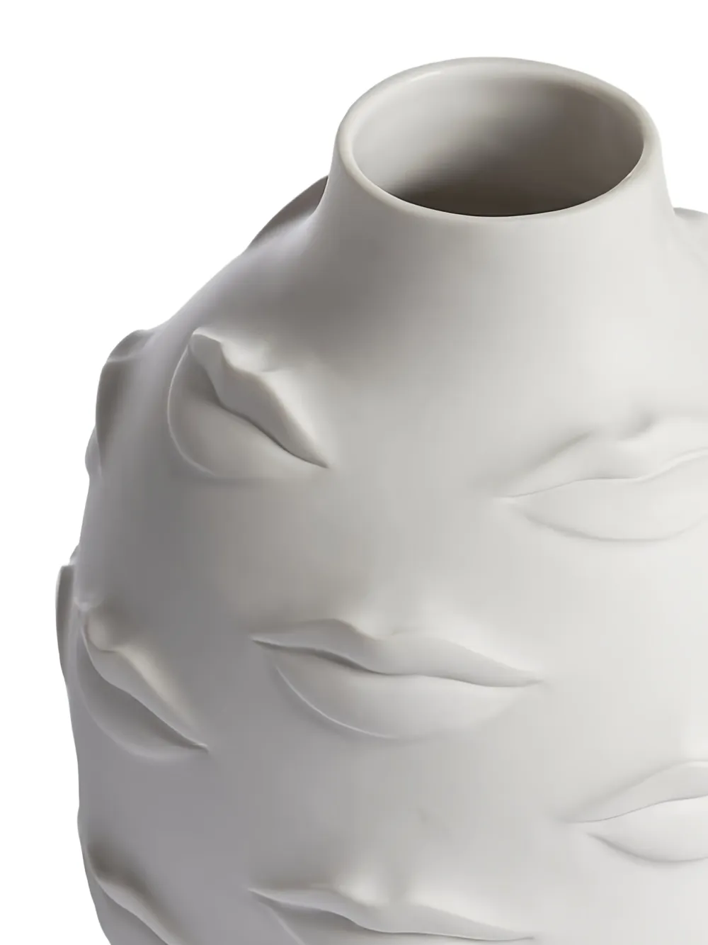 Jonathan Adler lip-motif vase - Beige