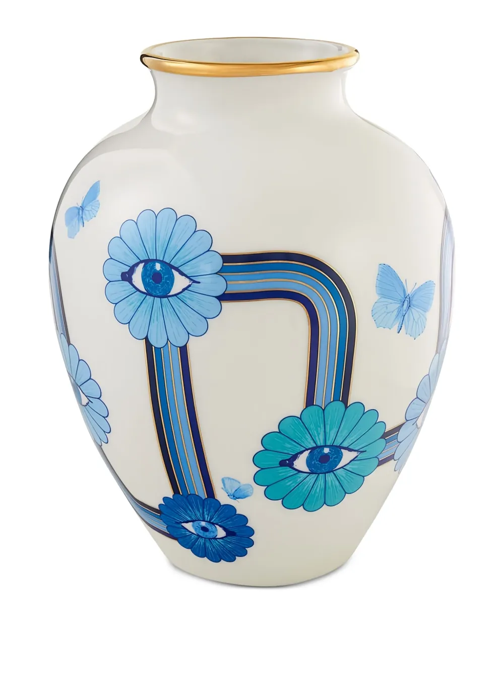 Jonathan Adler Eye-flower Vase In White