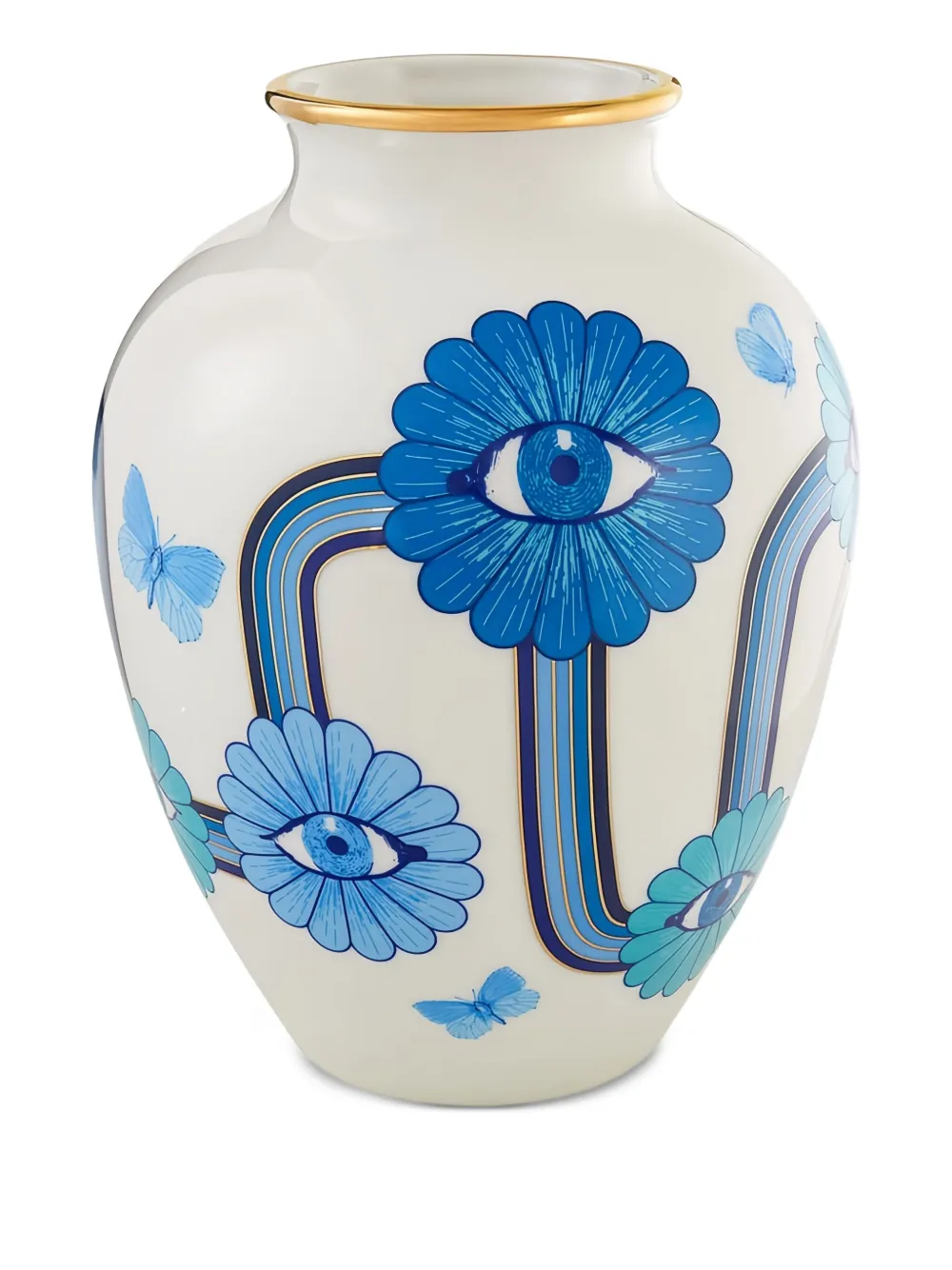 Jonathan Adler Eye-flower Vase In White