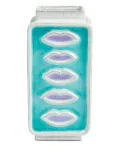Jonathan Adler lip-print crackle-glaze vase - Blue
