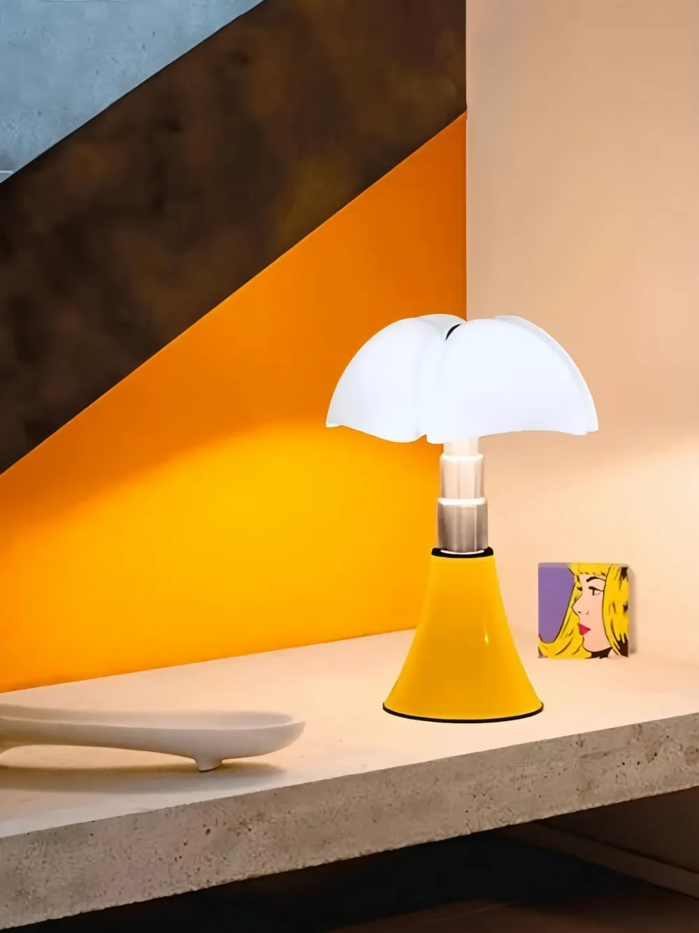 Martinelli Luce Pipistrello Adjustable Lamp (86cm X 55cm) In Yellow
