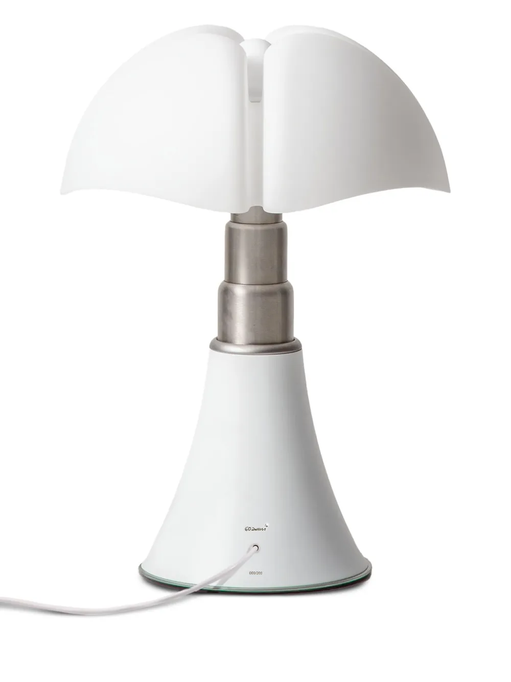 Martinelli Luce Pipistrello Petal-shade Metal-base Table Lamp In White