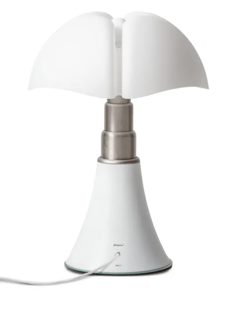 Martinelli Luce lámpara de mesa Pipistrello con base de metal y forma de pétalo