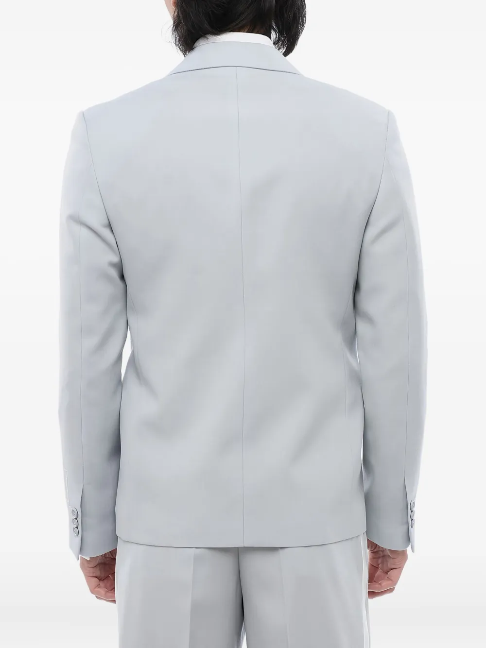  Off-white Blazer Con Botones - Azul 