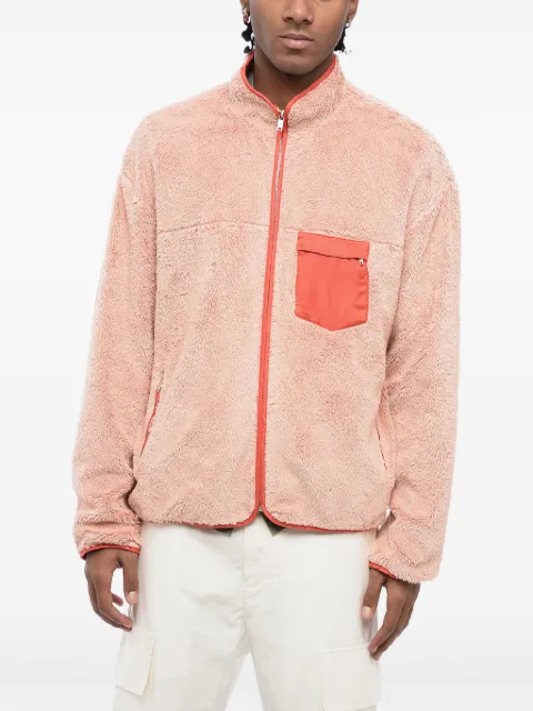 Jil Sander mock neck teddy fleece sweatshirt