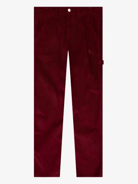 Needles x Smith's butterfly-embroidered corduroy trousers