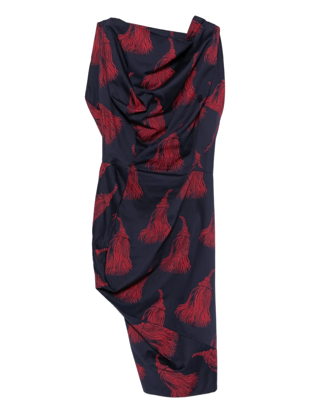 2010s tassel-print dress