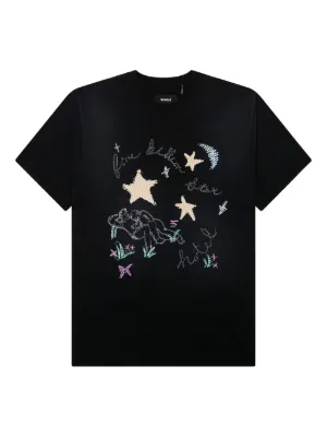 A BATHING APE® World Gone Mad graphic-print T-shirt | Black