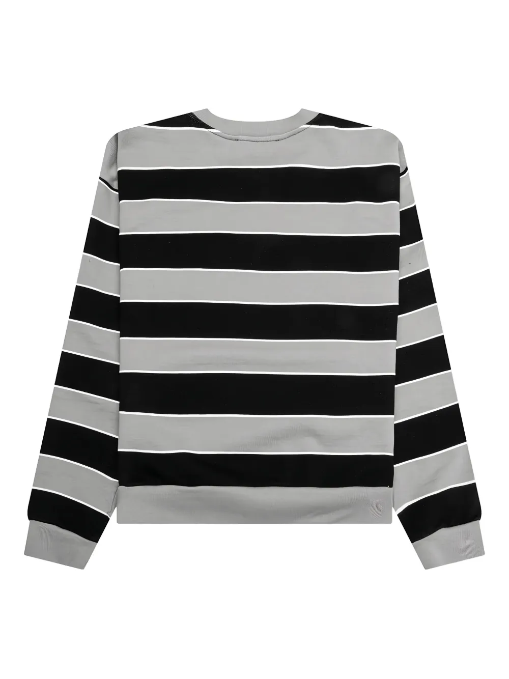 Marni Gestreepte sweater met logo Grijs