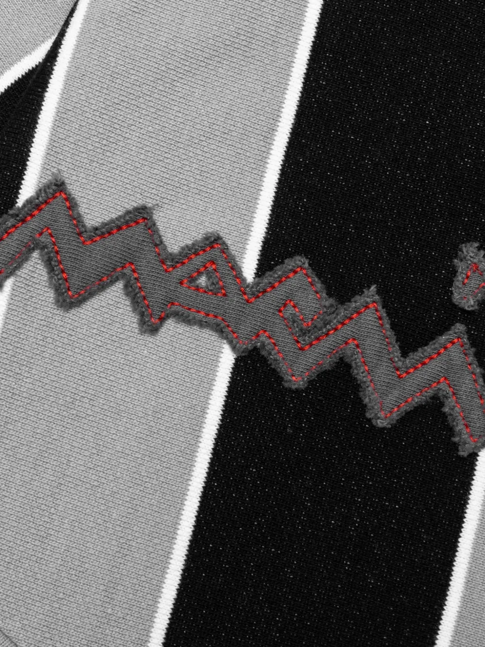 Marni Gestreepte sweater met logo Grijs