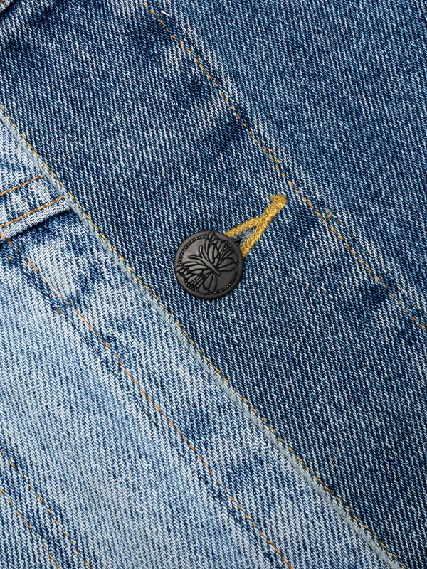 Needles バタフライプリント デニムジャケット | ブルー | FARFETCH JP