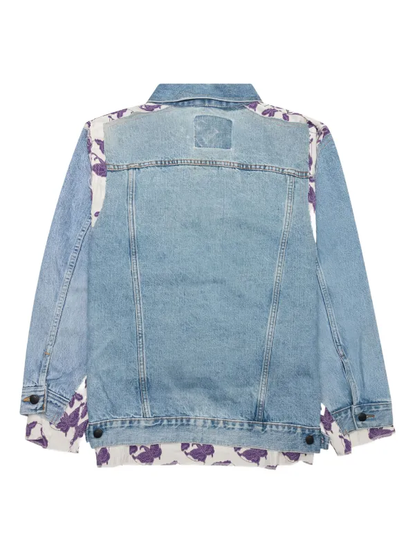 Needles バタフライプリント デニムジャケット | ブルー | FARFETCH JP