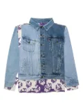 Needles butterfly-print denim jacket - Blue