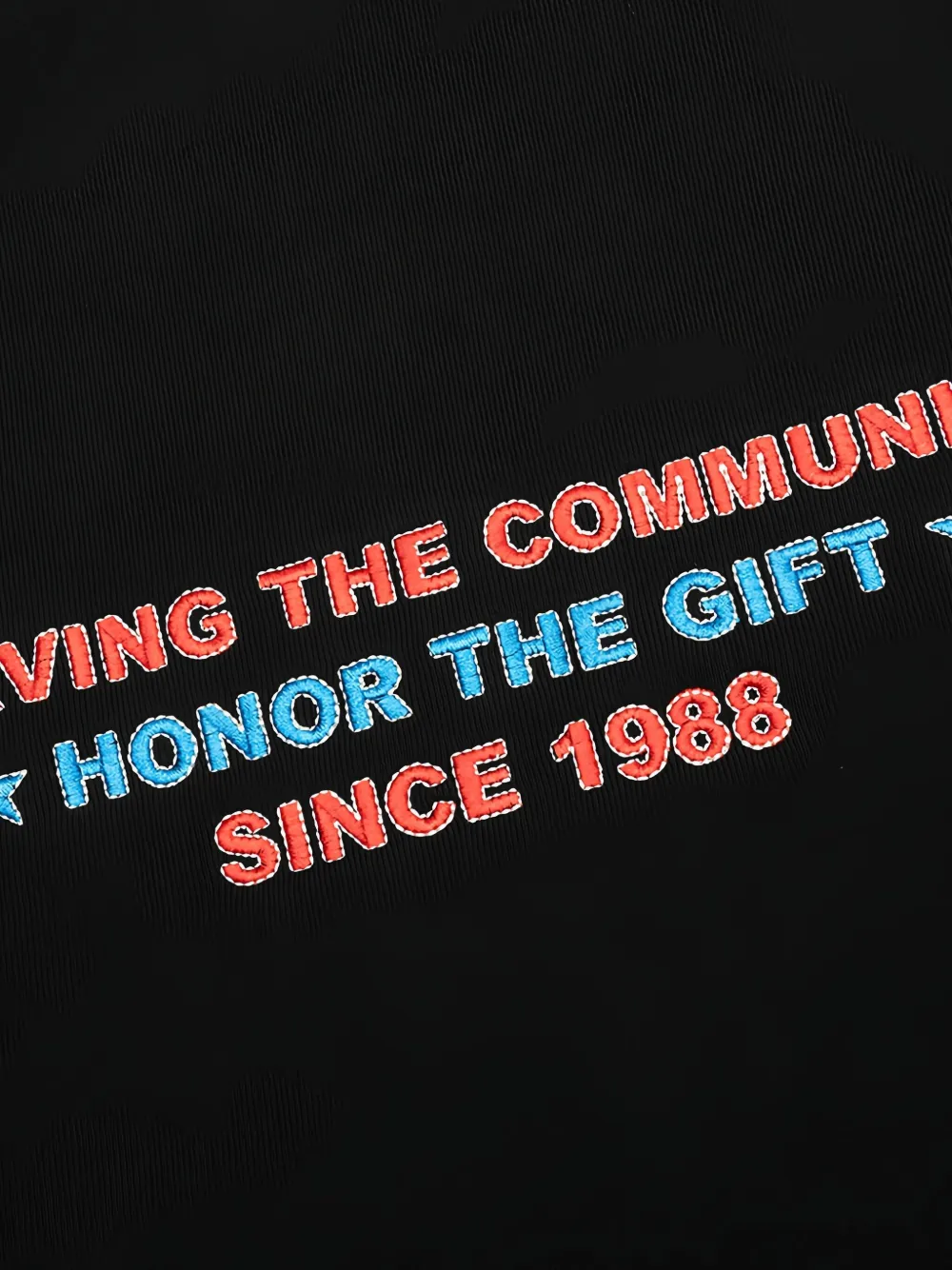 Honor The Gift Hoodie met geborduurd logo Zwart