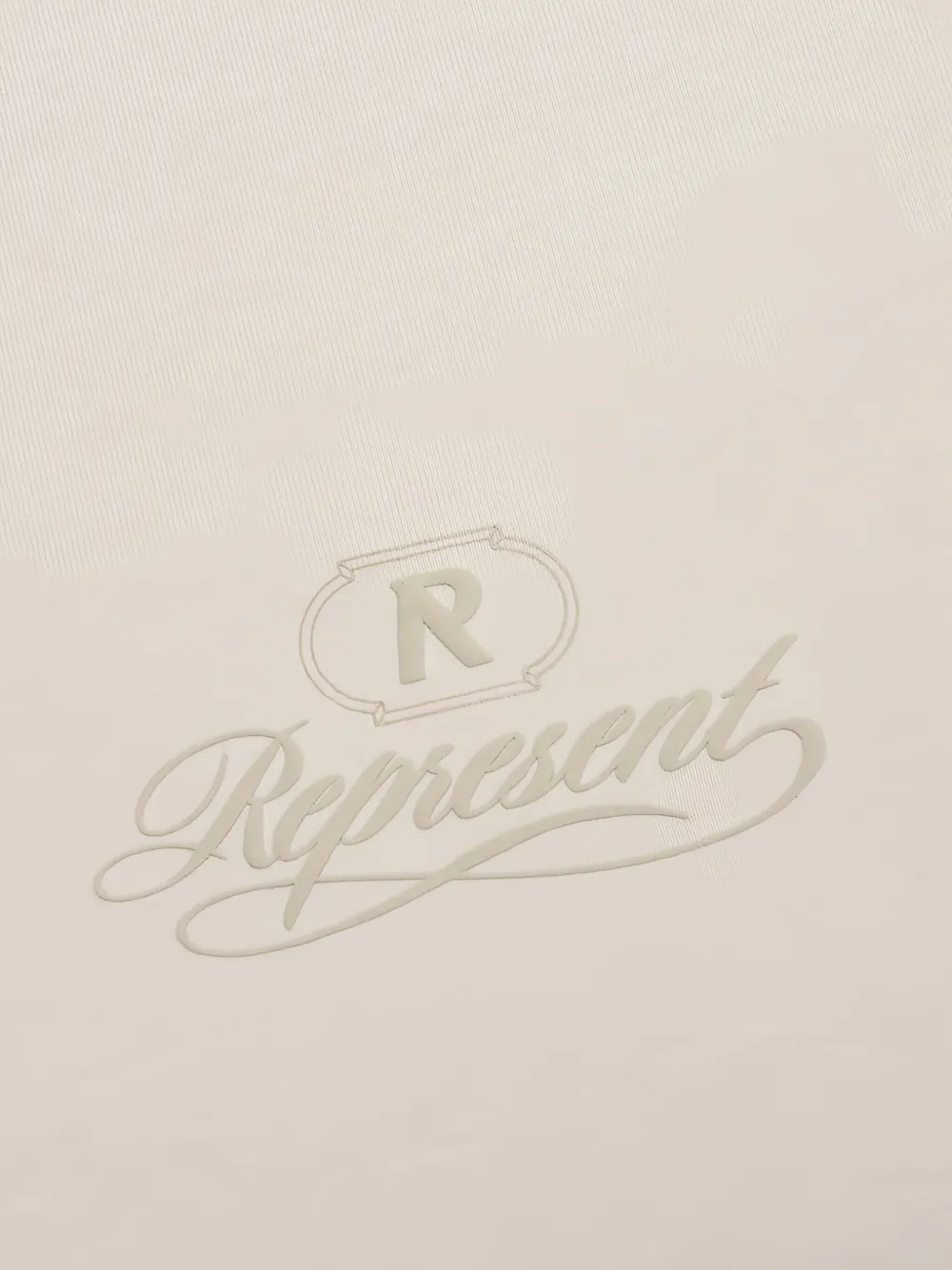 Represent T-shirt met logoprint Beige