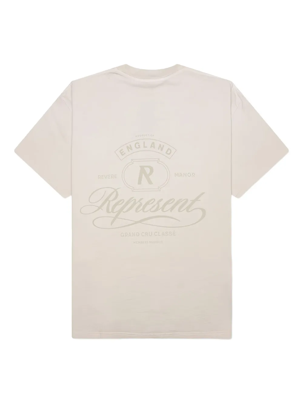 Represent T-shirt met logoprint Beige