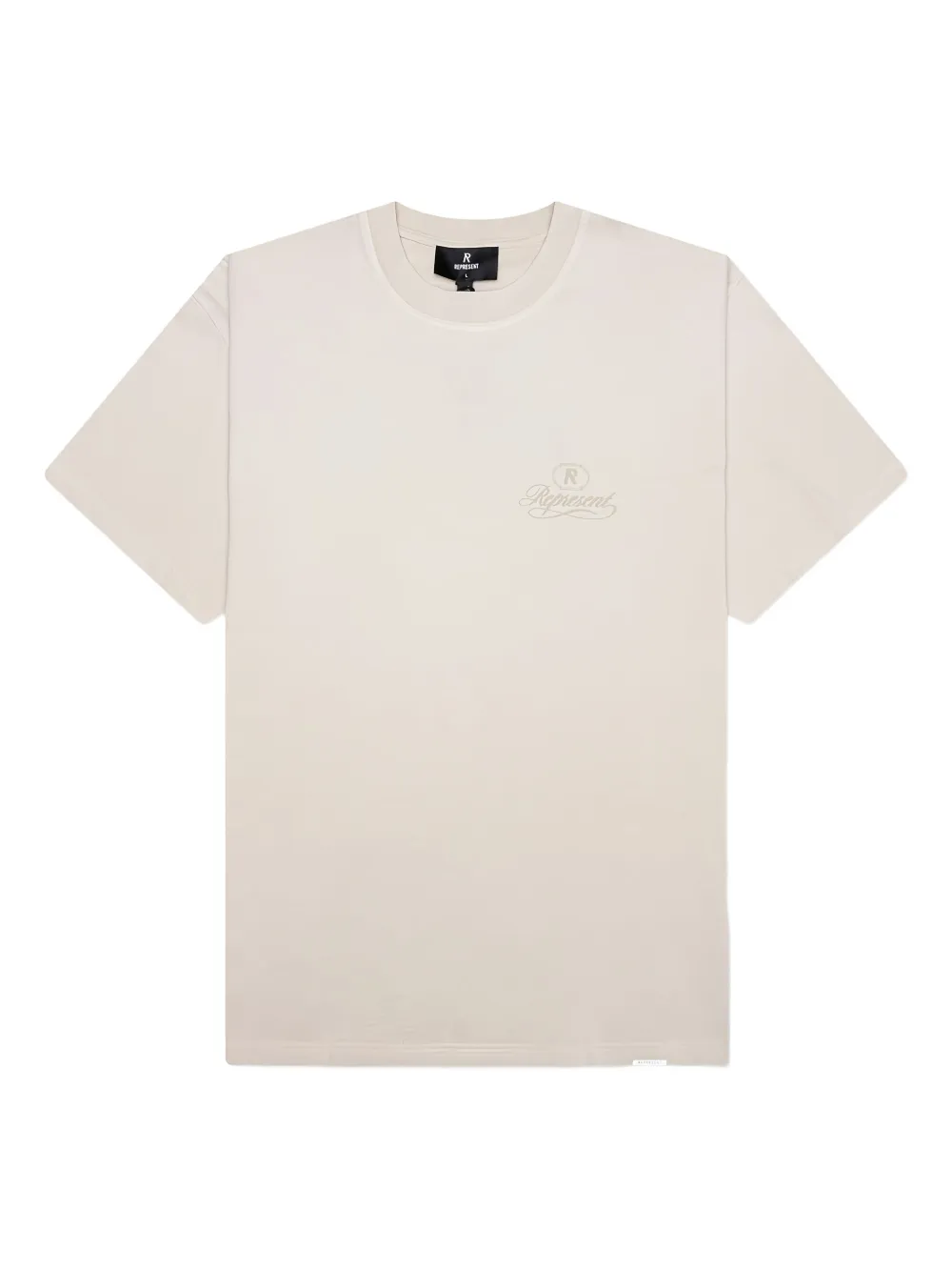 Represent T-shirt met logoprint Beige